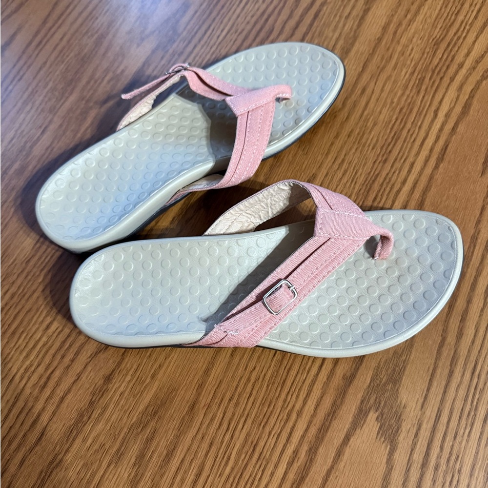 Pink Sandals with Buckle Detail